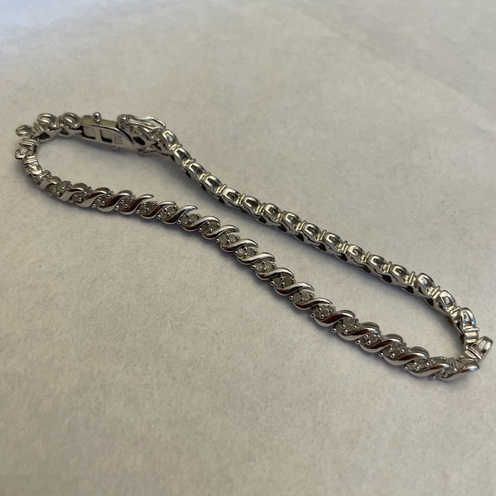 Women’s Silver Diamond Bracelet